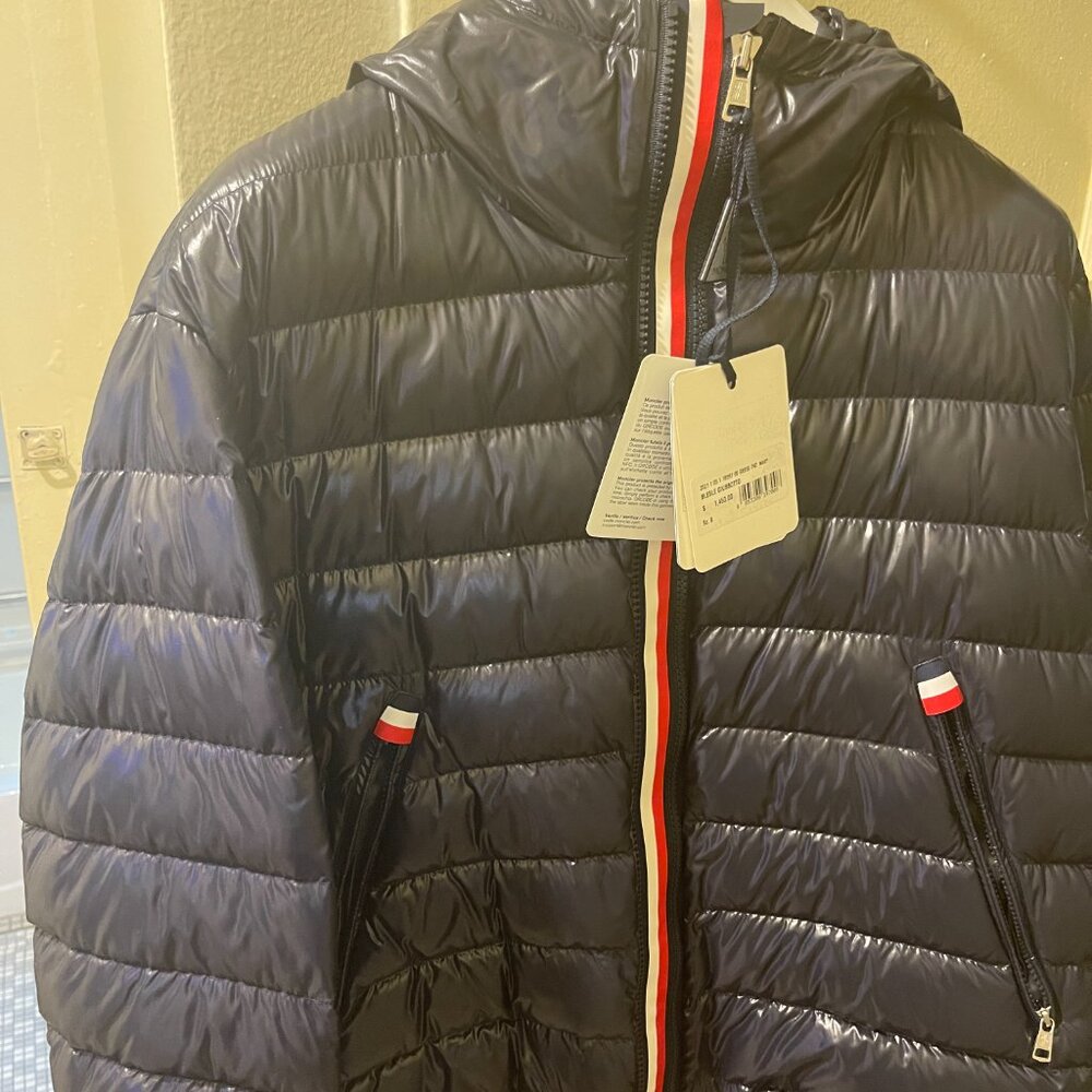 moncler bles giubbotto navy coat